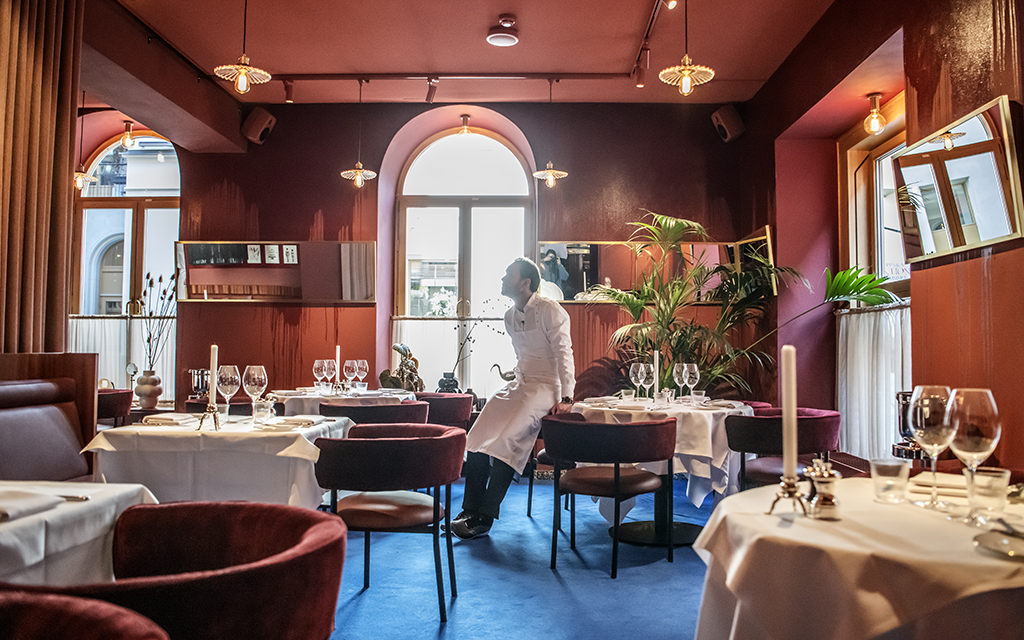 Matsalen på Restaurang Franzén i Stockholm