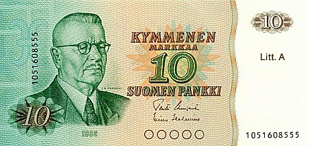 Gammal finsk sedel