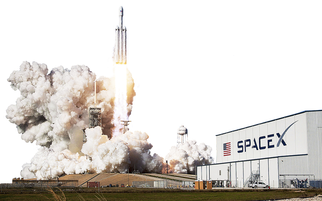 Raketuppskjutning vid SpaceX